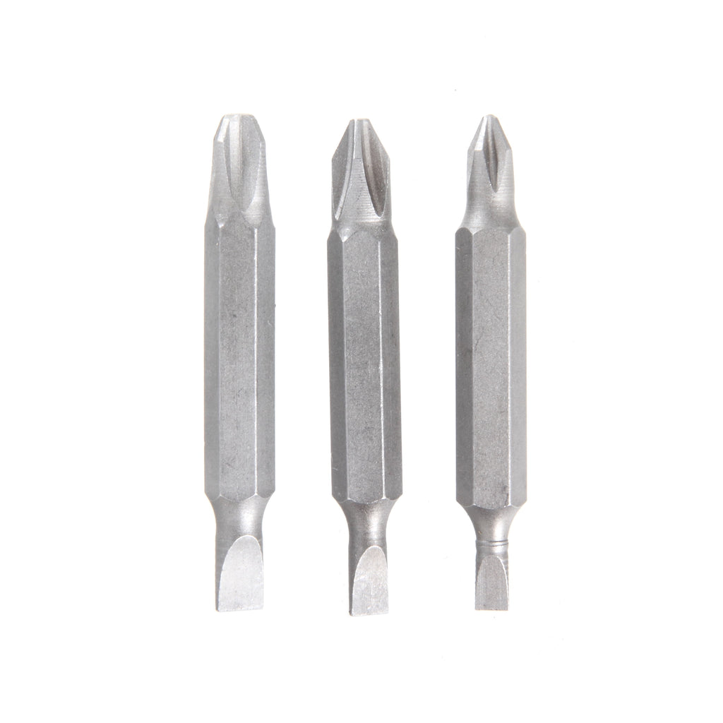 3-Pack 2 inch Double End Phillips Screwdriver Bits Set, Steel Material