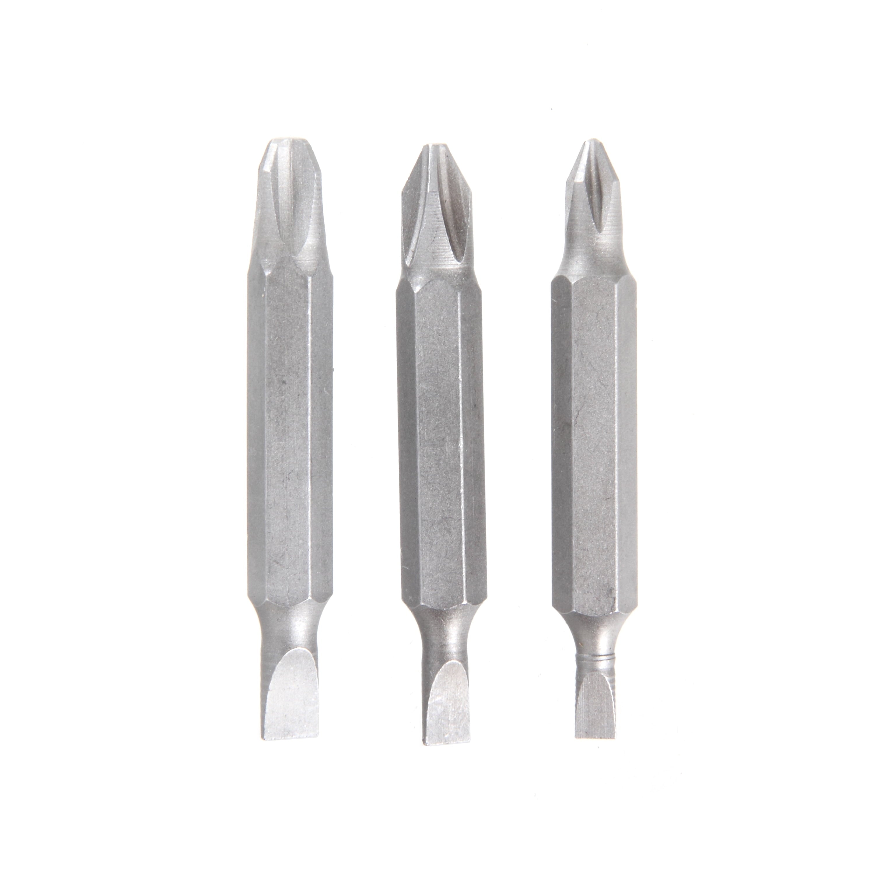 3-Pack 2 inch Double End Phillips Screwdriver Bits Set, Steel Material