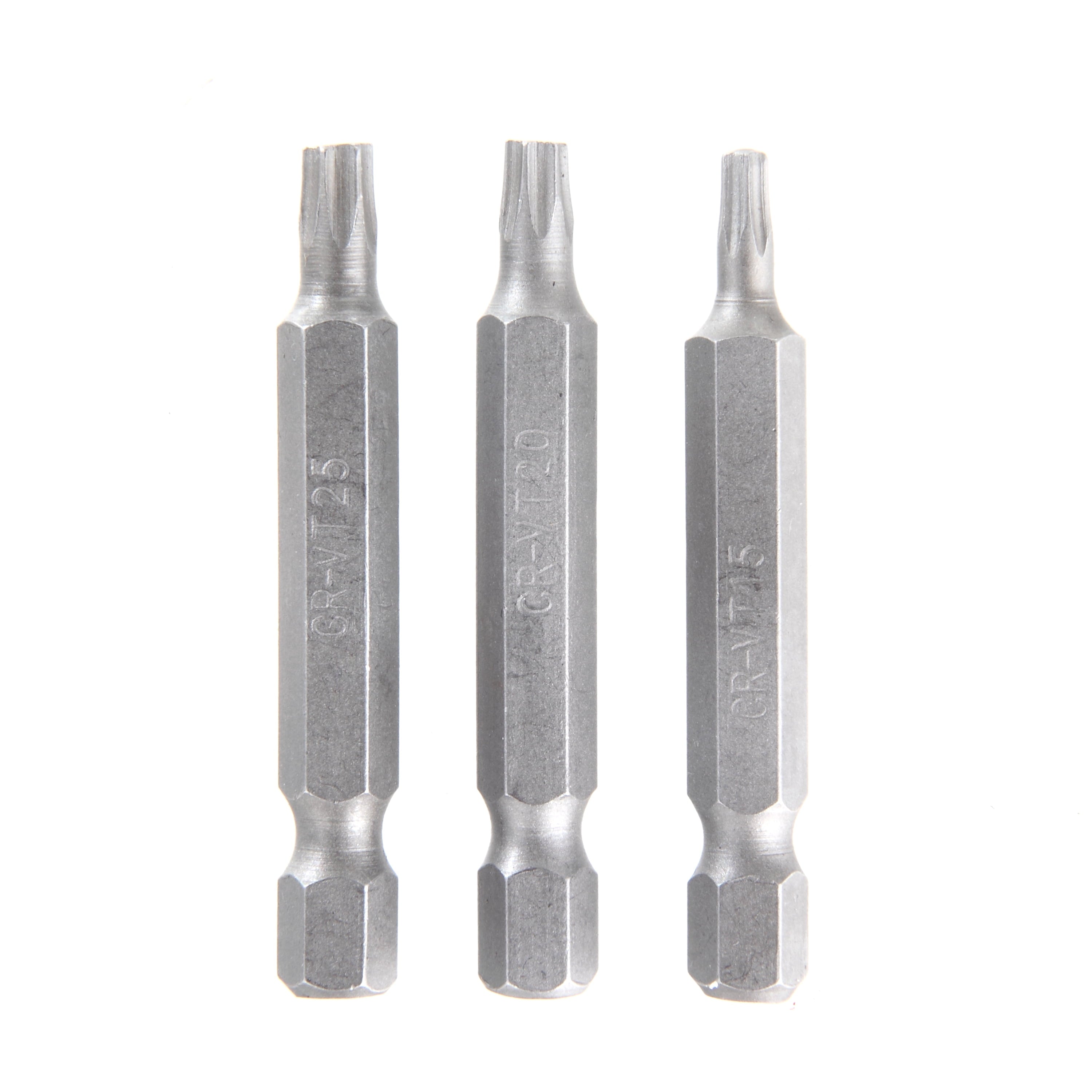 3 pack 2-Inch Star Drive Screwdriver Bits Set, Steel