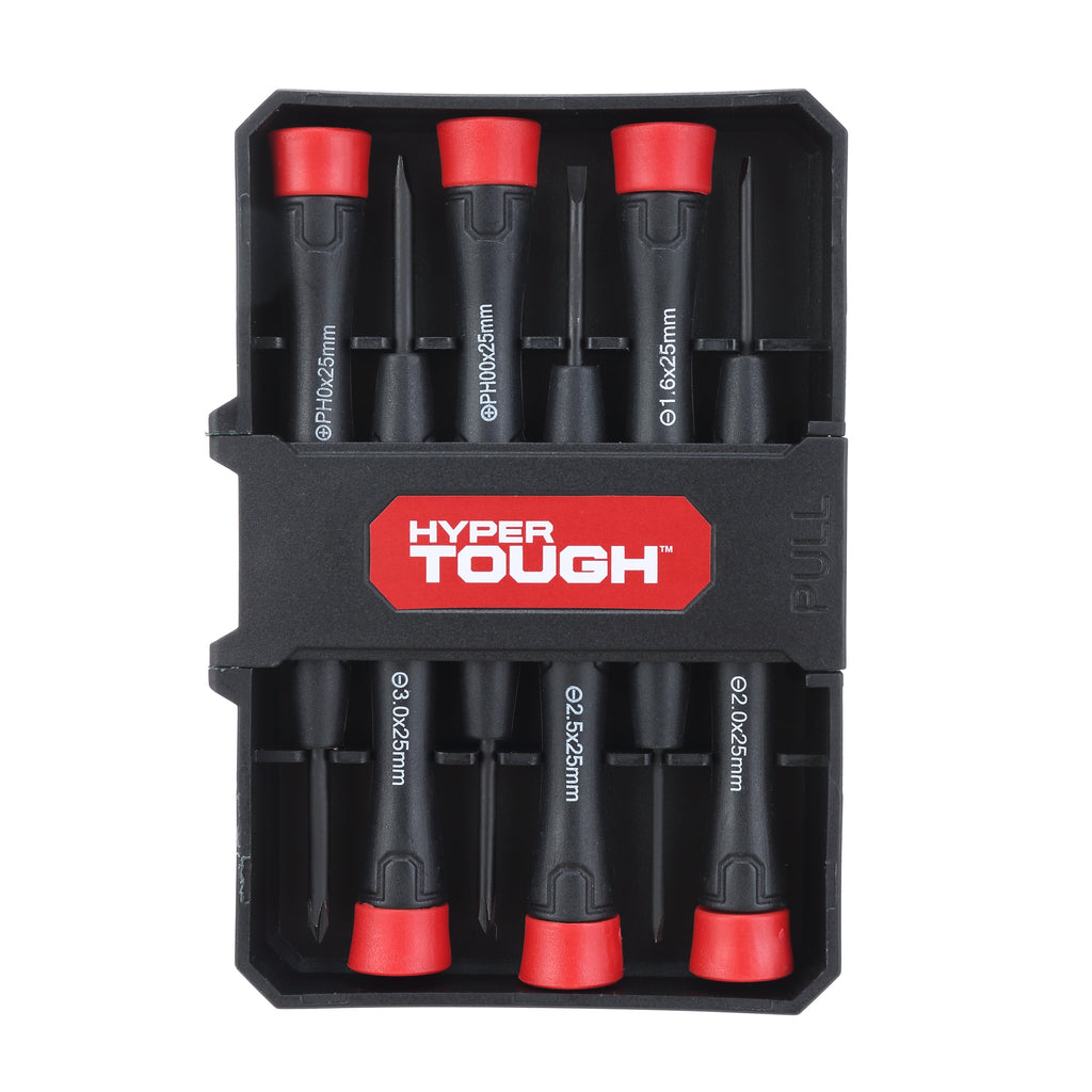 6 Piece Multiple Tip Precision Screwdriver Set with Storage Case