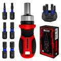 6 in 1 Multi Hex Screwdriver Set, Magnetic Bit Drive Set with Interchangeable Ratchet Handle