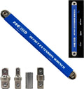UP Impact Ready Offset Extension Wrench Set with three Square Drive Adapters, Universal Wrench for Small Place-  Blue