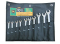 10-Piece Metric Satin-Finish Combination Wrench Set