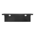 Aluminum Crossover Truck Tool Box, 69x20x18 In, Durable Storage Organizer with Diamond Pattern, Waterproof Lockable T...