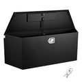Steel Trailer Tongue Tool Box, 49" x 13.9" x 18.5" Storage Organizer with Lock and Keys, Durable Utility Chest for Tr...
