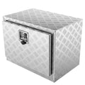 Truck Underbody Storage, 24"x14"x16" Pickup Organizer, Robust Aluminum Diamond Plate Toolbox with Secure Lock and Key...