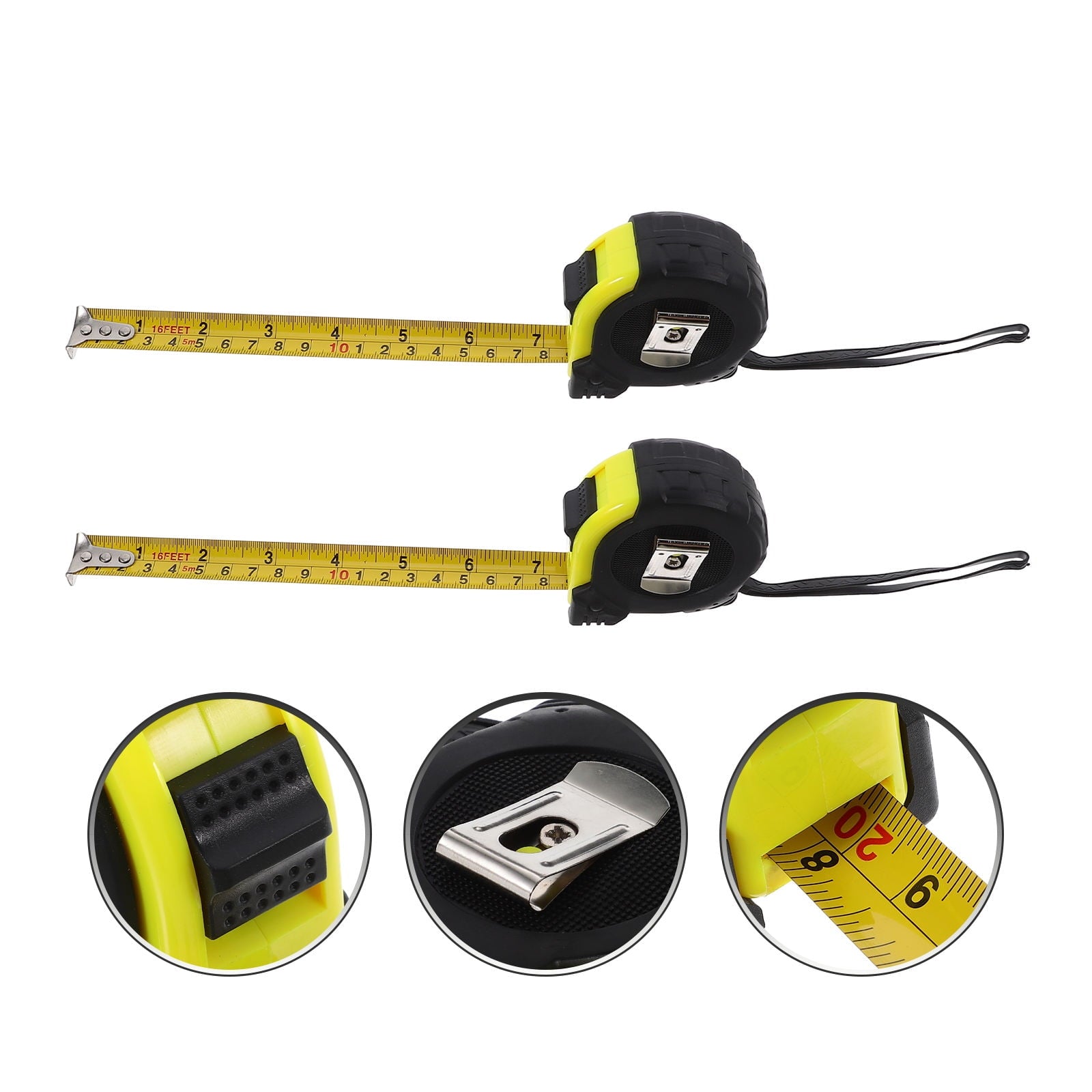 Tape Measure Retractable Measuring 1 Set 2.8X2.8X1.4in