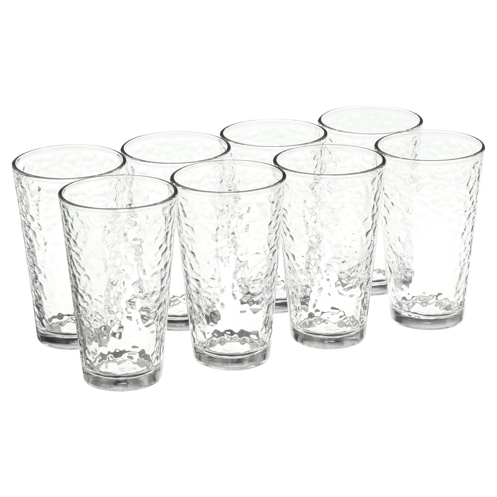Vintage Frost Glass Drinkware Set, 16.2 oz, 8-Piece