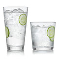 Preston Tumbler and Rocks Glass Cups Set, All Purpose Everyday Drinking Glasses Set of 16, Glassware Drinking Glasses for Birthdays, Dinners