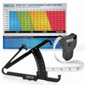 Body Fat Caliper Measuring Tape with Skinfold Calipers, Multicolor, 1 Pack