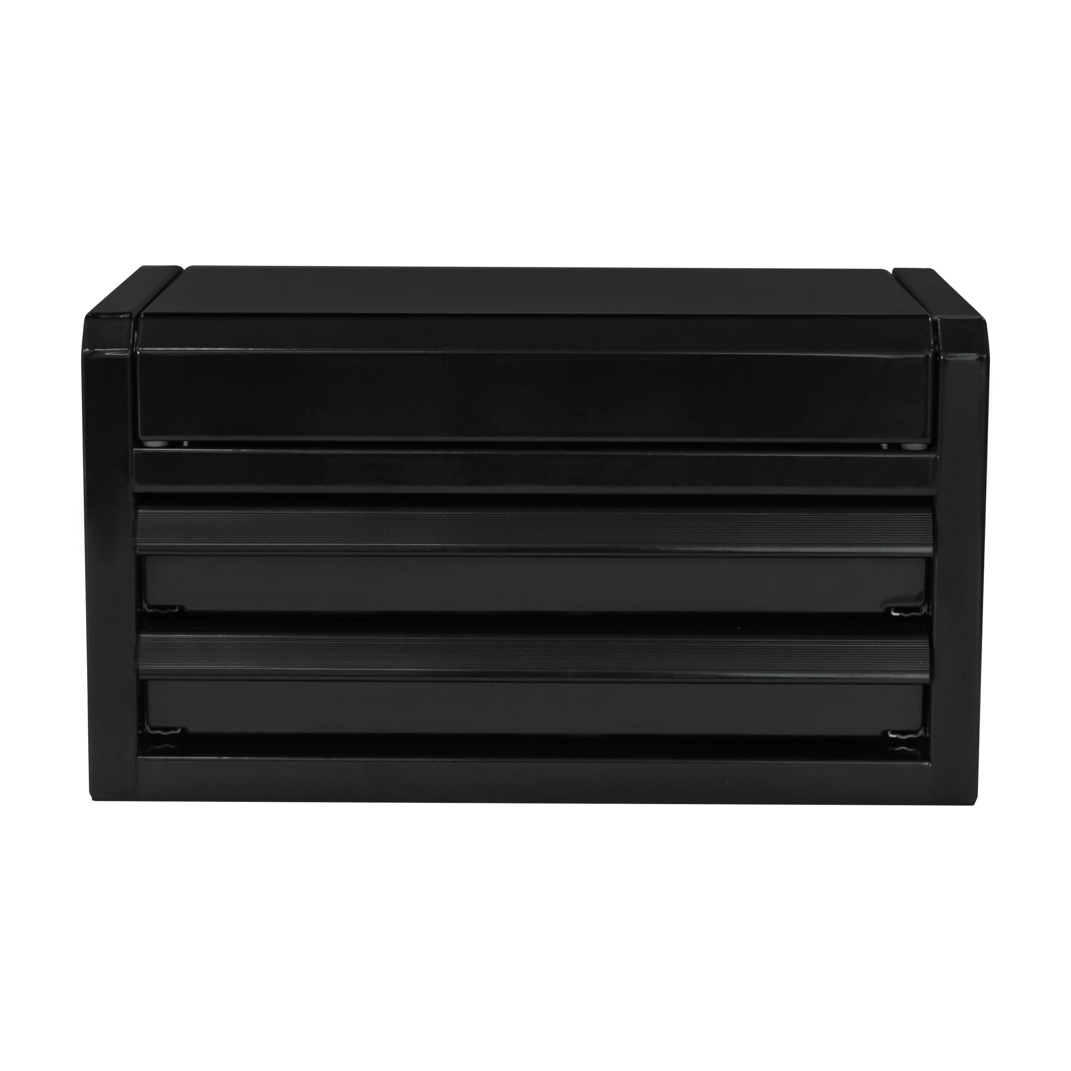 Mini 10-Inch 2-Drawer Steel Toolbox – Black