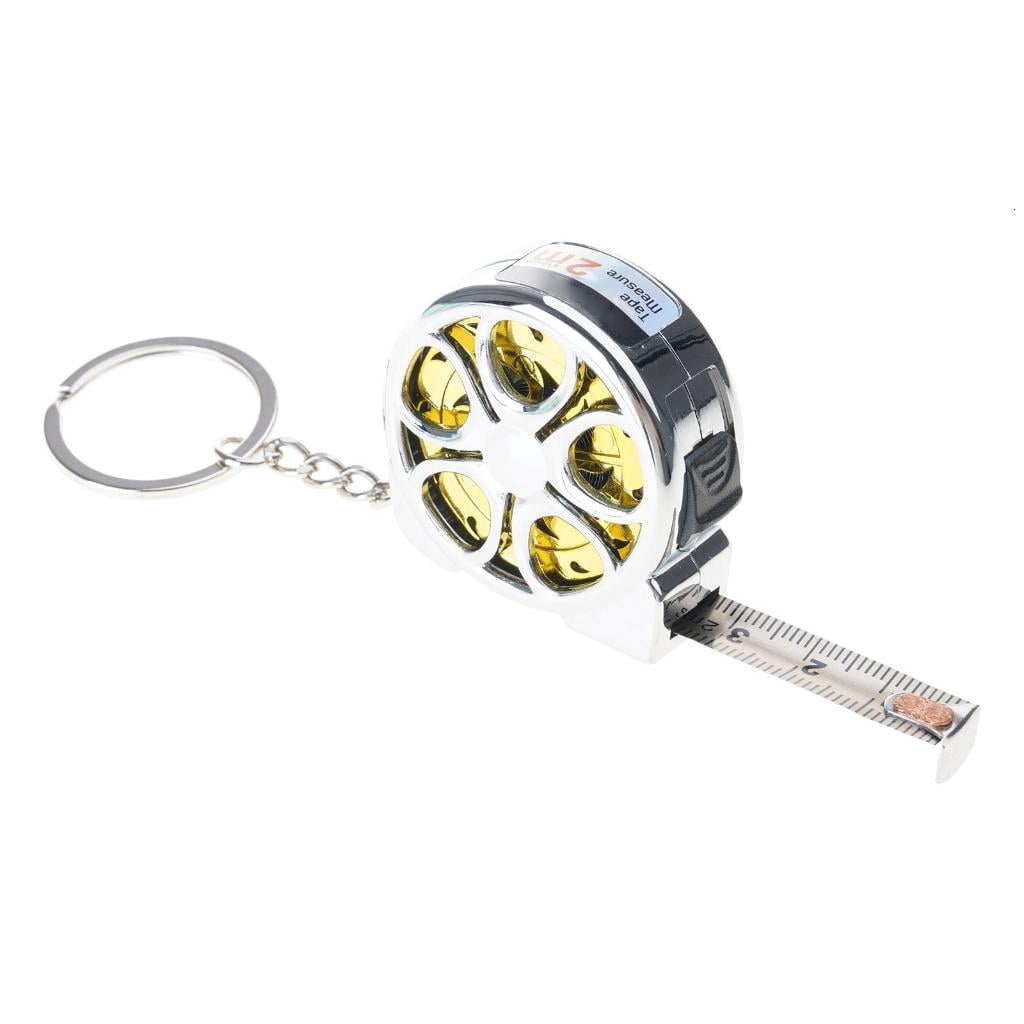 Steel Measuring Tape Retractable Ruler 2Meter Waterproof Tape Selves Locki
