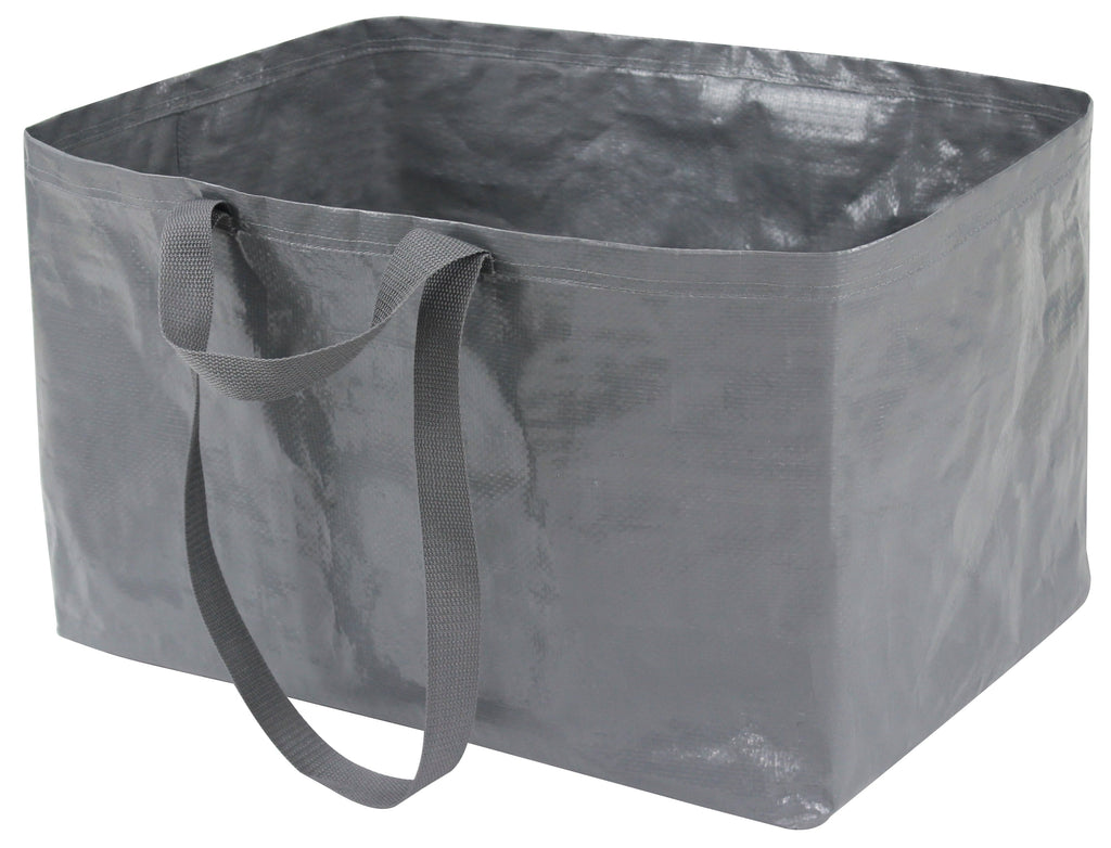Heavy Duty Open Top Storage Bag, Grey, 19 Gallon