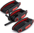 25pc Folding Allen Wrench Set Pack of 3 Metric and SAE Hex Keys Set , Torx Wrench Set Included - Premium Allen Key Se...