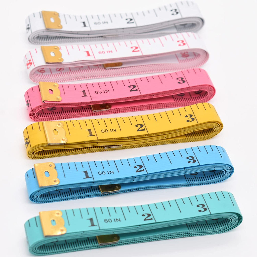 Measuring Tape Body Sewing Soft Tape Measure for Weight Loss Tailor Cloth Vinyl Measurement Craft Supplies, 60-inch 1...