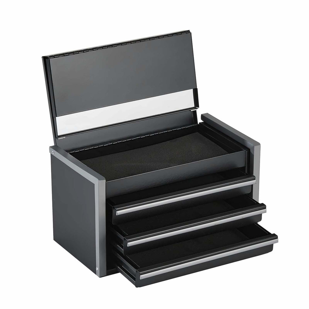 Metal Tool Box 8.6 Inch, 3 Drawer Portable Tool Chest