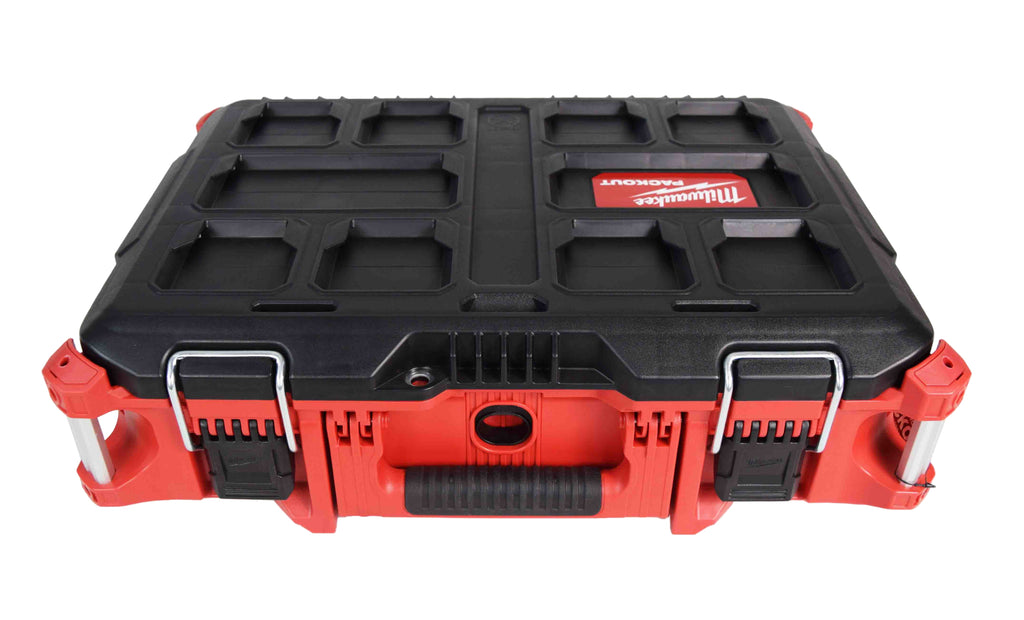 Milwaukee PACKOUT 22 in Medium Modular Tool Box (48-22-8424)  75 lb Capacity, IP65 Weather Seal, Metal Reinforced Corners