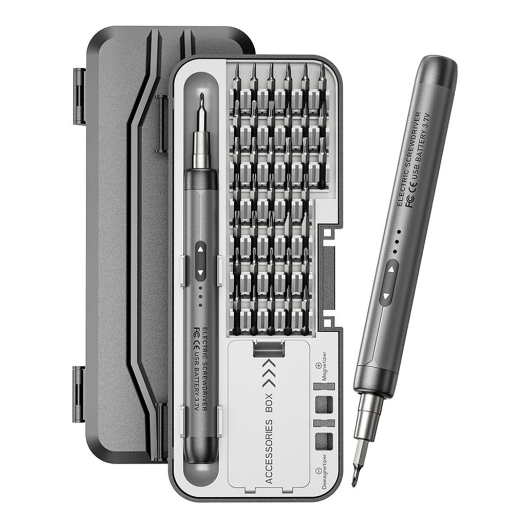 46-in-1 Mini Electric Screwdriver Kit, 3N.m Torque & Quick-Charge | Precision Set with Magnetic Bits & Case | 5 Torqu...