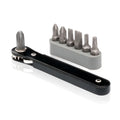 1/4-Inch Drive Mini Ratchet Screwdriver Set, 8 Pc, Cr-V Steel, Tight Reach, 90 Degree Screwdriver, Low Profile, Close...