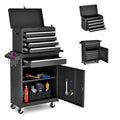 NETAJE Metal Tool Chest, 2 in 1 Steel Rolling Tool Box & Cabinet On Wheels for Garage, Detachable Top Tool Box and Lockable Wheels Metal Too
