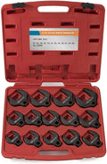 Neiko 03326A 1/2 Drive Jumbo Crowfoot Wrench Set | 14 Piece | Metric | 27 to 50 mm | Cr-Mo Steel