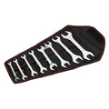 8-Piece Thin Open-End Metric Wrench Set with Organization Pouch (mm)