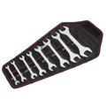 8-Piece Thin Open-End Wrench Set with Organization Pouch (SAE)