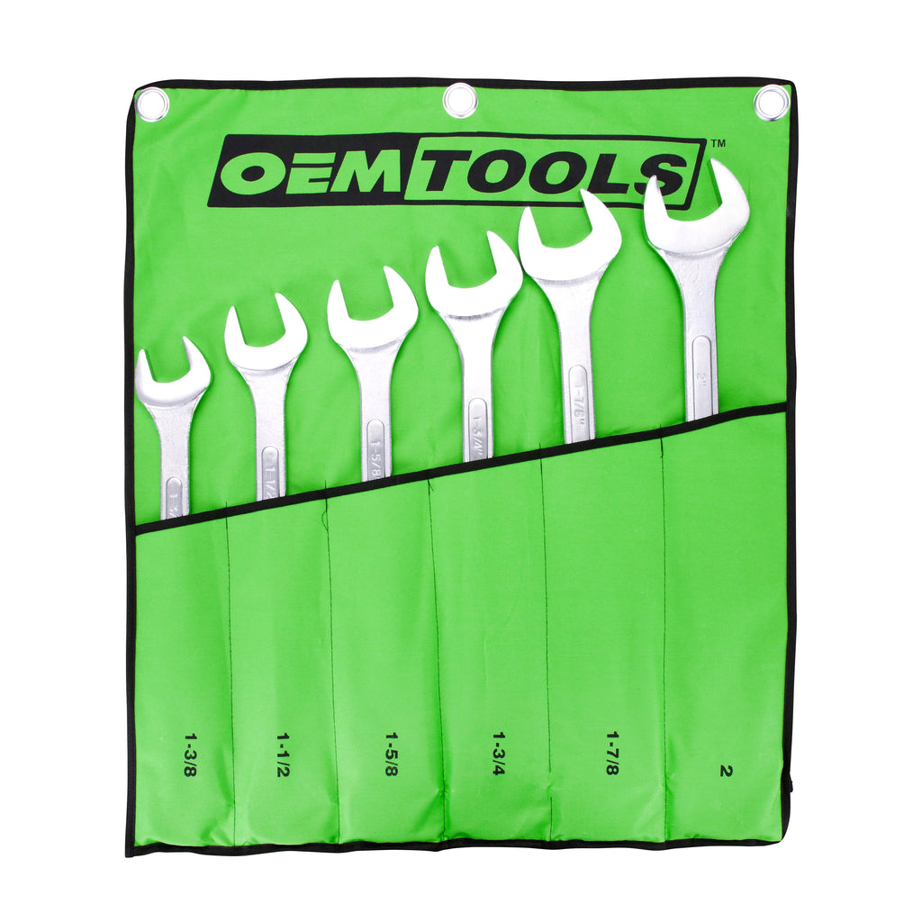 Jumbo Angle Head Wrench Set (1-3/8" - 2"), SAE, 6 Piece Set