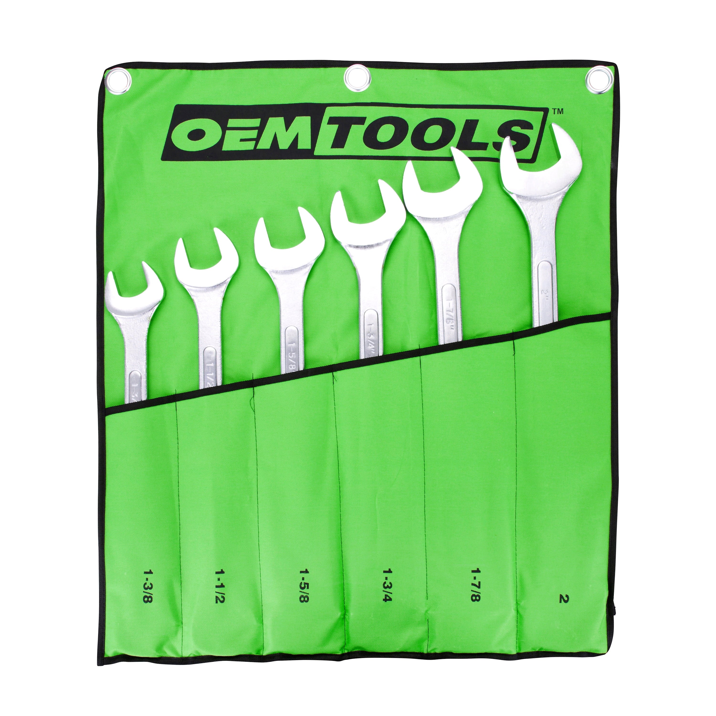 Jumbo Angle Head Wrench Set (1-3/8" - 2"), SAE, 6 Piece Set