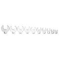 W453 10-Piece SAE Open End Crowfoot Wrench Set