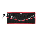 W1074 24 pc. SAE and Metric Combo Wrench Set: 1/4-in to 1-in and 7-22mm sizes, Made of Heat-Treated Steel, Raised Pan...
