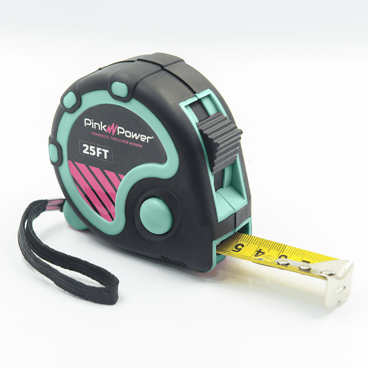 25ft Blue Tape Measure - Small Measuring Tape Measure for Tool Kit with Retractable Blade and Lock Button - Small Tap...