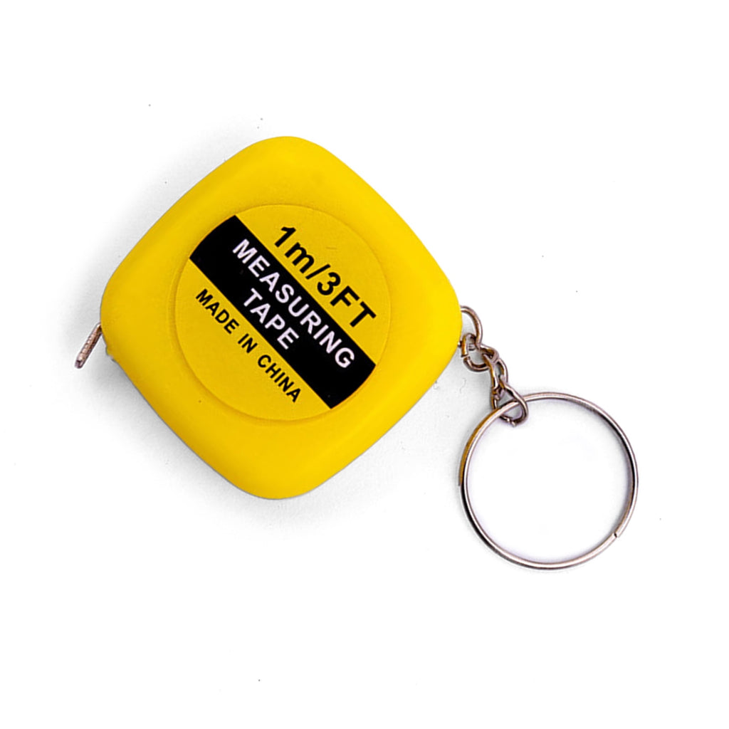 Tape 1m for Body Measurement Portable Small Auto Retractable Shell Flexible Keyring