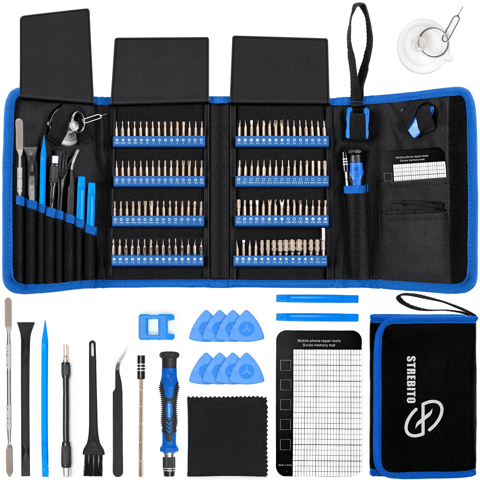 Precision Screwdriver Sets  142-Piece Electronics Precision Screwdriver with 120 Bits Magnetic Repair Tool Kit for iPhone, Computer,Househol