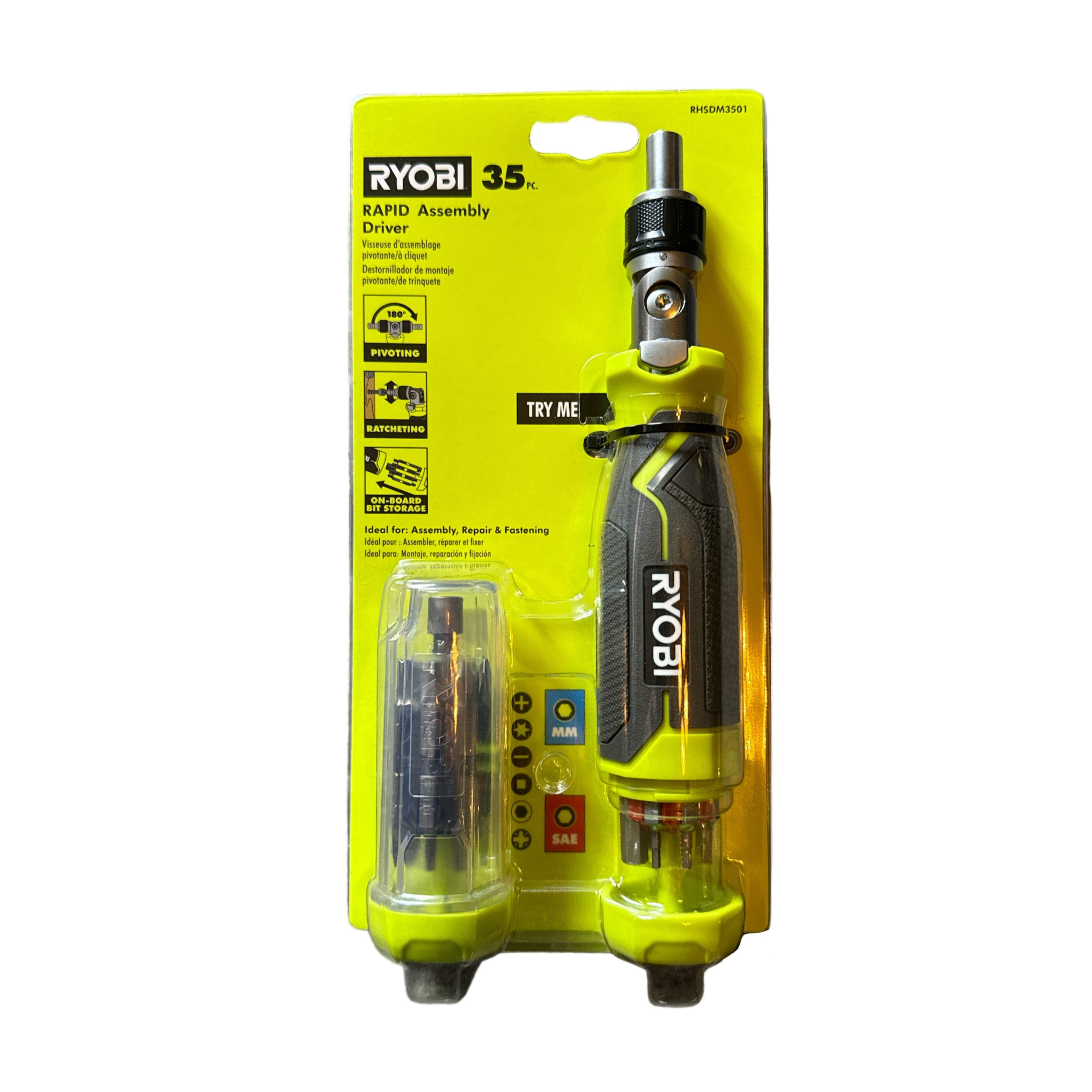 35 Pc. RAPID Assembly Screwdriver Set