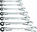 SK Hand Tools SK01362-EVA 7 Piece X-Frame Ratcheting Wrench Set, SAE Measurements