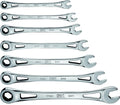 Hand Tools 01363-EVA 7 Piece Metric X-Frame Ratcheting Adjustable Wrench Set