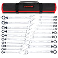 TRUE MECHANIC 20 Pc. Reversible Ratcheting Combination Wrench Set