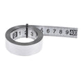 Self-Adhesive Measuring Tape 400cm Stainless Steel Metric Left to Right Read Widened