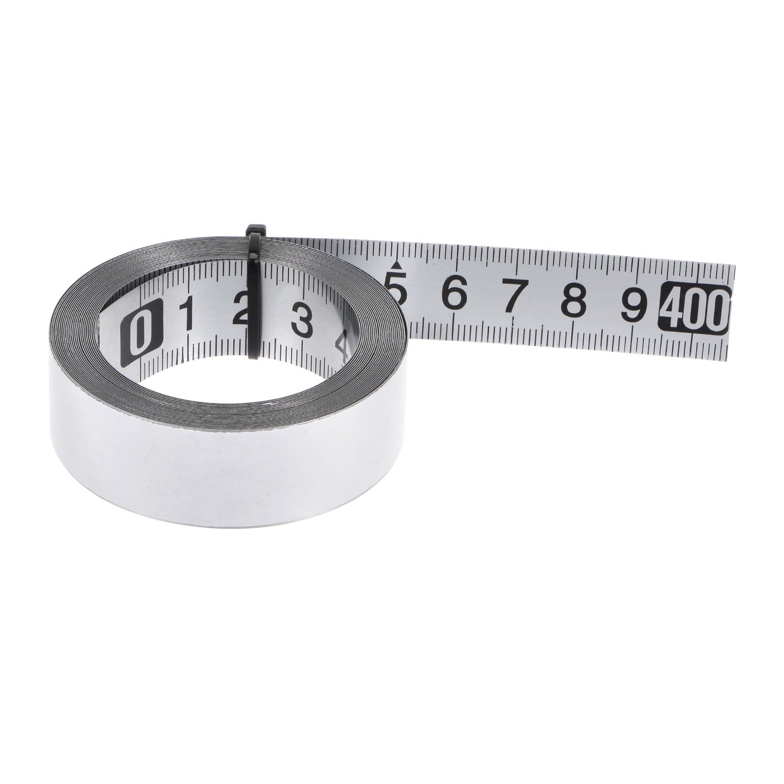Self-Adhesive Measuring Tape 400cm Stainless Steel Metric Left to Right Read Widened