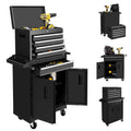 26-Inch Chest & Storage Cabinet, 5 Drawers Rolling Chest with Detachable Top Box for Garage Warehouse Workshop, Rolli...