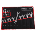 Sunex 9914 SAE Angled Wrench Set, 3/8-Inch - 1-1/4-Inch, 14-Piece