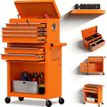 8-Drawer on wheels, Rolling Chest & Cabinet Large Capacity with , Lockable Organizer for Garage Workshop Warehouse, H...