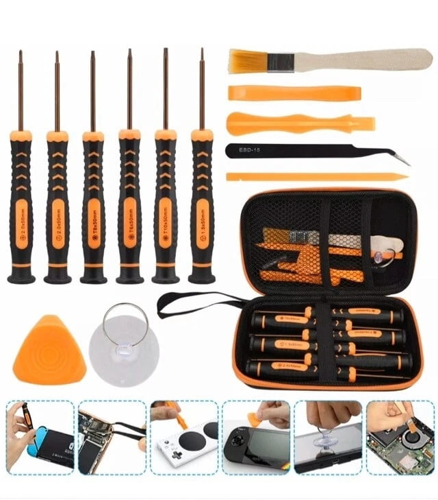 Tool Kit for Sony PlayStation 5, PlayStation 4 Pro & Nintendo Switch Repair Precision Screwdriver Set for Console Mai...