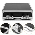 UPGRATOR Black Portable Tool Box 1Pack Rectangular Shape Abs Material For Daily Use
