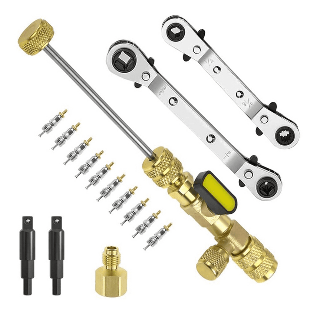 Installer Tool&HVAC Service Wrench Set, Refrigeration with Bit Adapters,10Pcs