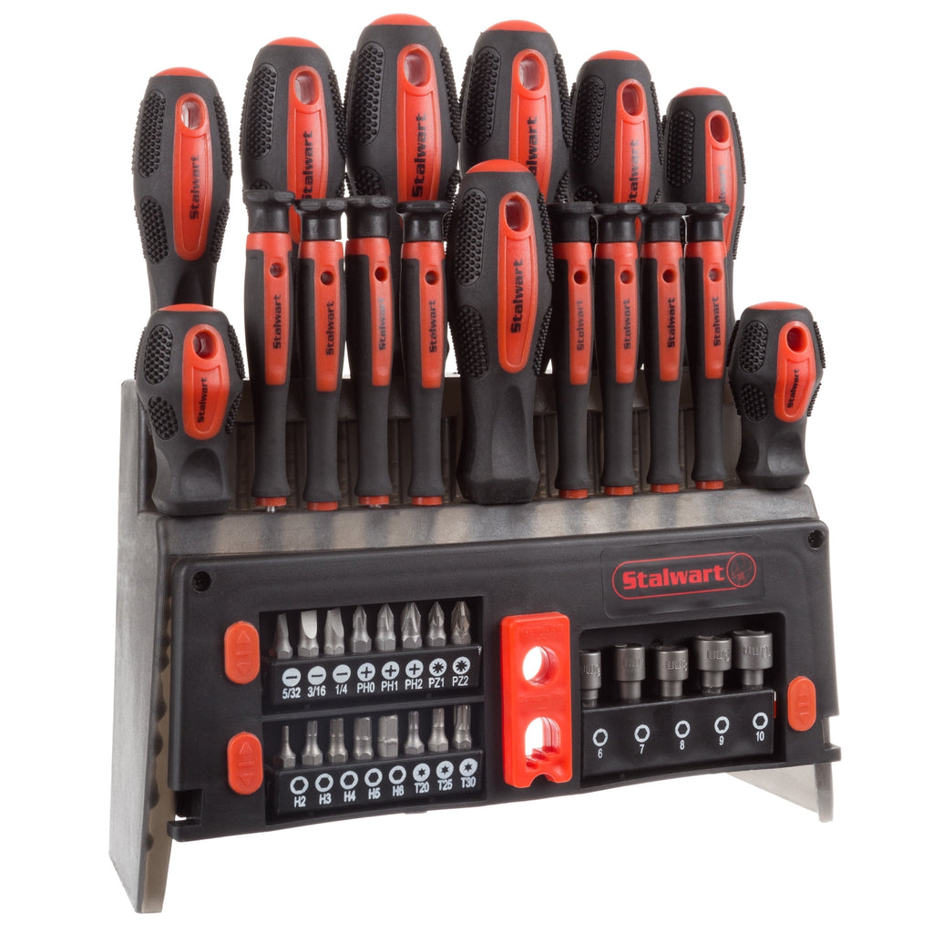 39-Piece Magnetic Screwdriver Set Tool Kit with Storage Rack