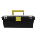 WHAMVOX Portable Tool Box ABS Plastic Black For Handyman 2Pcs 12.18X6.29X4.72In