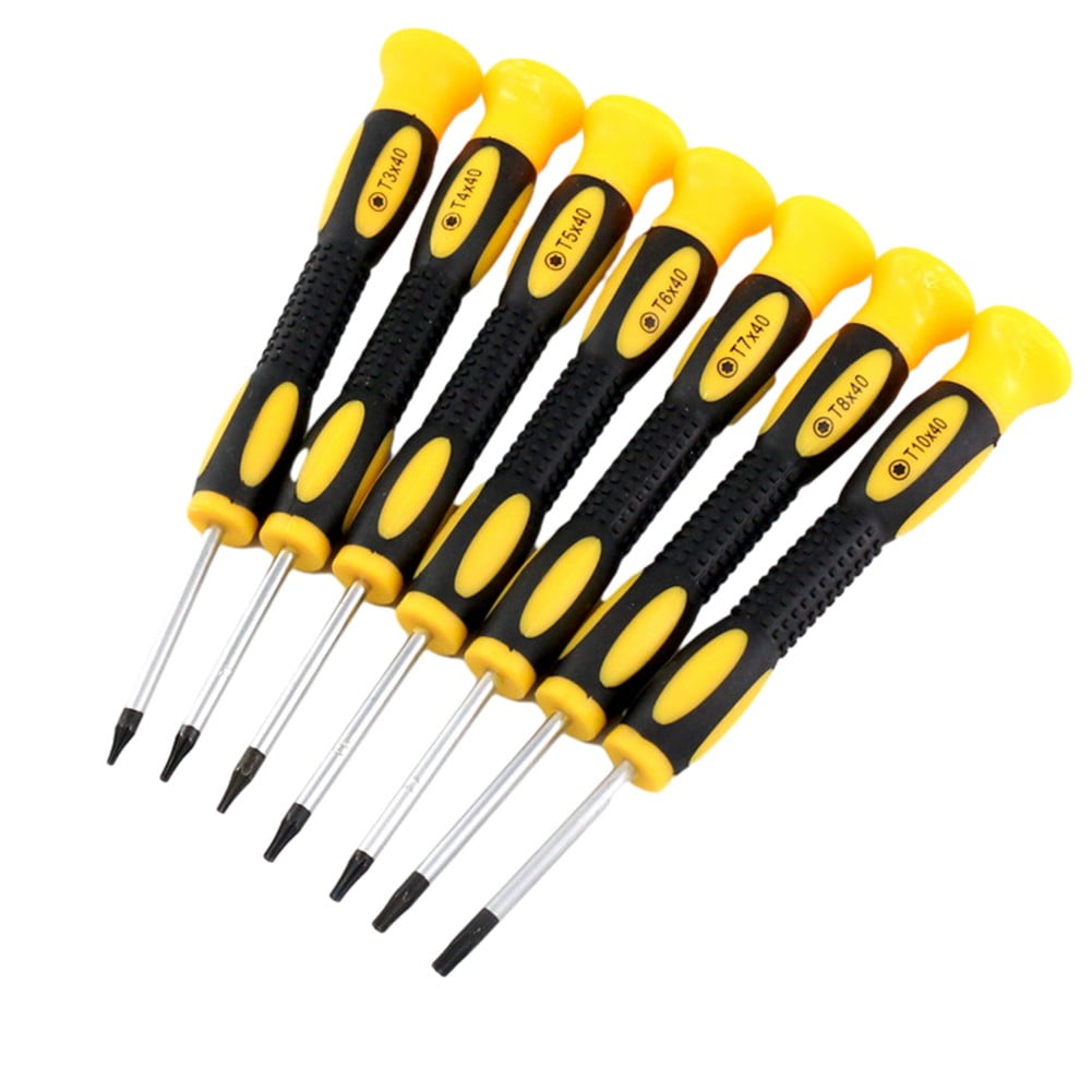 7pcs/set Steel Torx Screwdriver Set with Hole Magnetic T3 T4 T5 T6 T7 T8 T 10 Screw Driver Kit for Telephone Repair H...