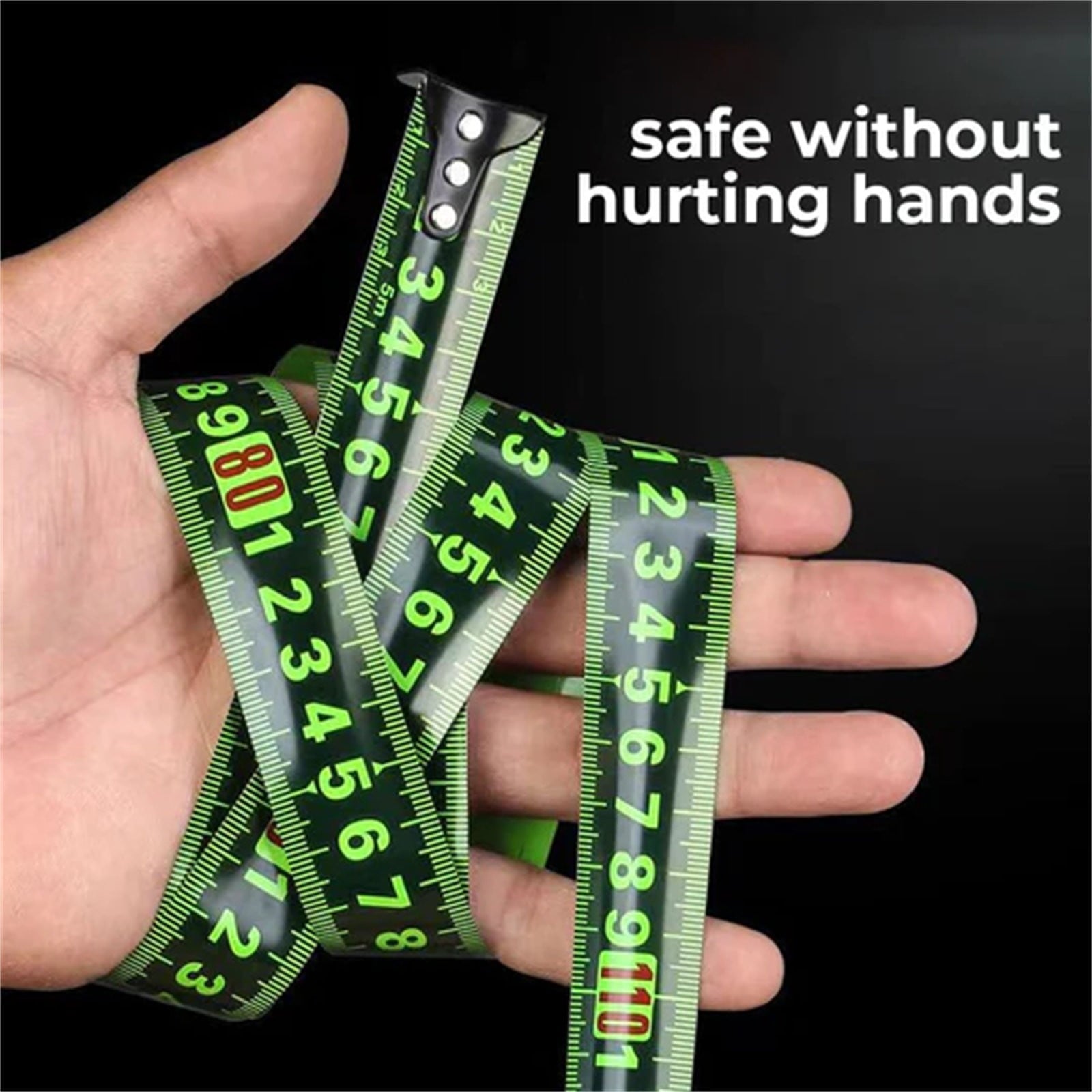 Clearance Under $3 1X Ruler,Fluorescent Steel Tape Measure Dark Night Fluorescent 5/7.5/10M Precision Measuring Tape ... - Image 6